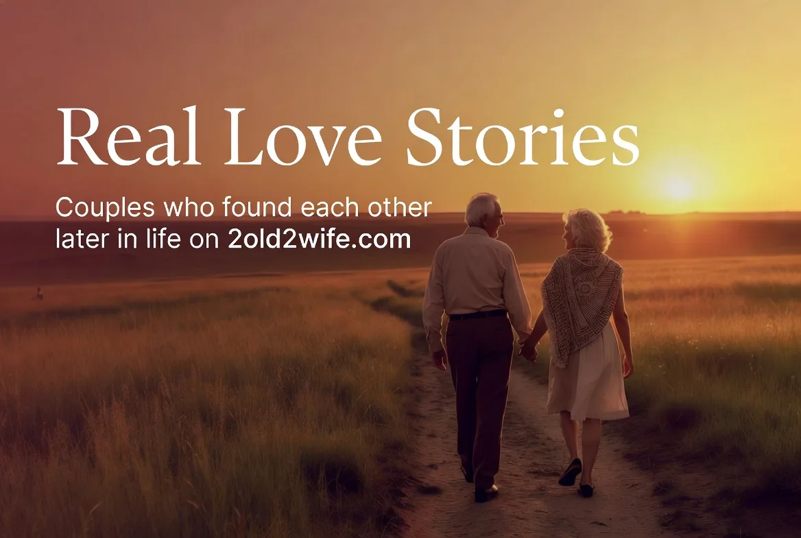 Real Love Stories — Couples who found each other later in life on 2old2wife.com